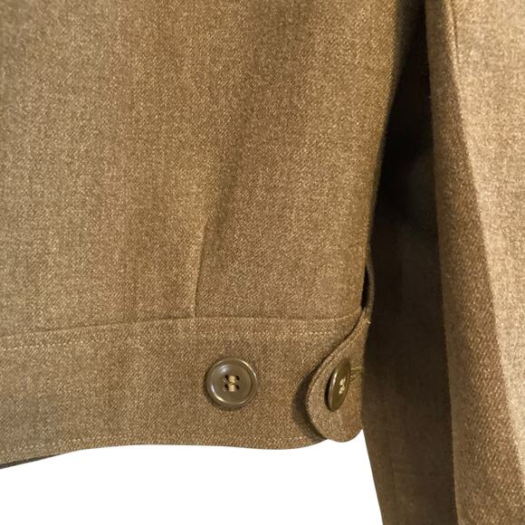 Vintage US Army 40s Olive Drab Green Uniform Jacket Button Fly Wide Leg Pants 38 - Picture 13 of 16